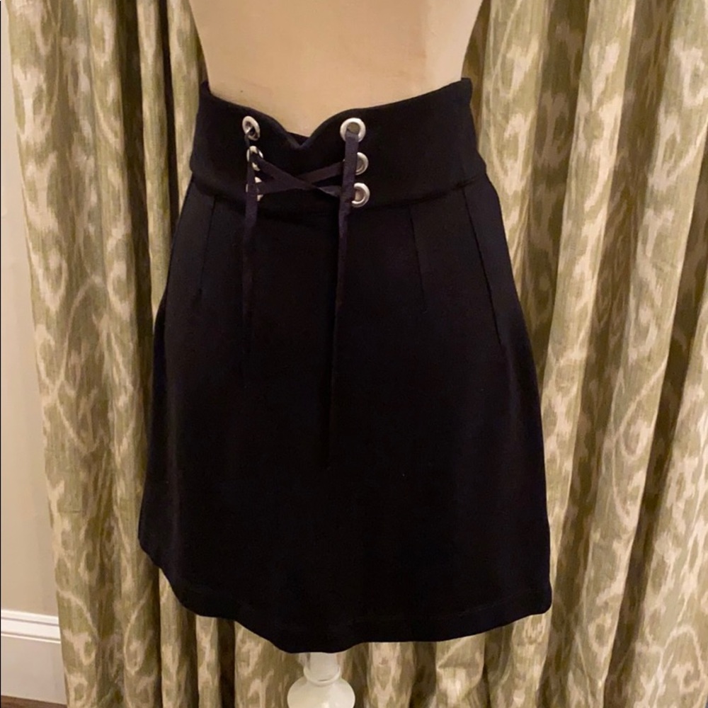 Black Top Shop lace up skirt
